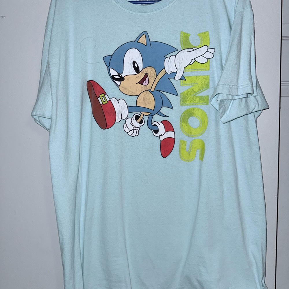 Sonic Graphic Light Blue Women's Tee